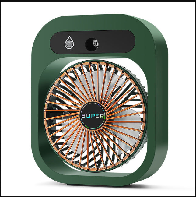 Air Conditioning Fan Desk Misting Fan Air Cooler Cooling USB Rechargeable Humidifier Portable Spray Fan With 3 Wind Speeds Mist Fan For Home - Zalixer