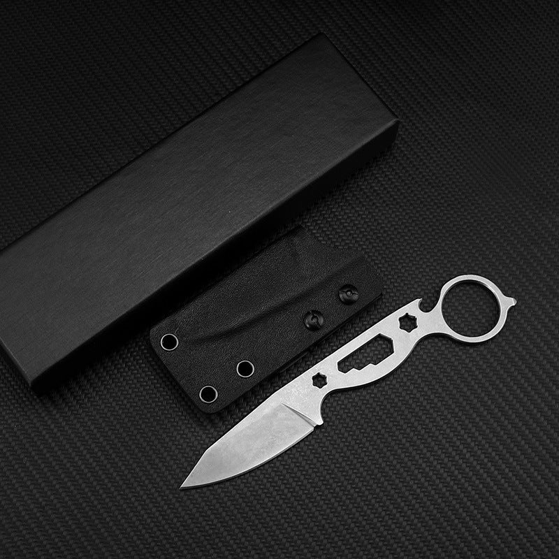 Wilderness Survival Small Straight Knife Hunting Knife Pocket Knife - Zalixer