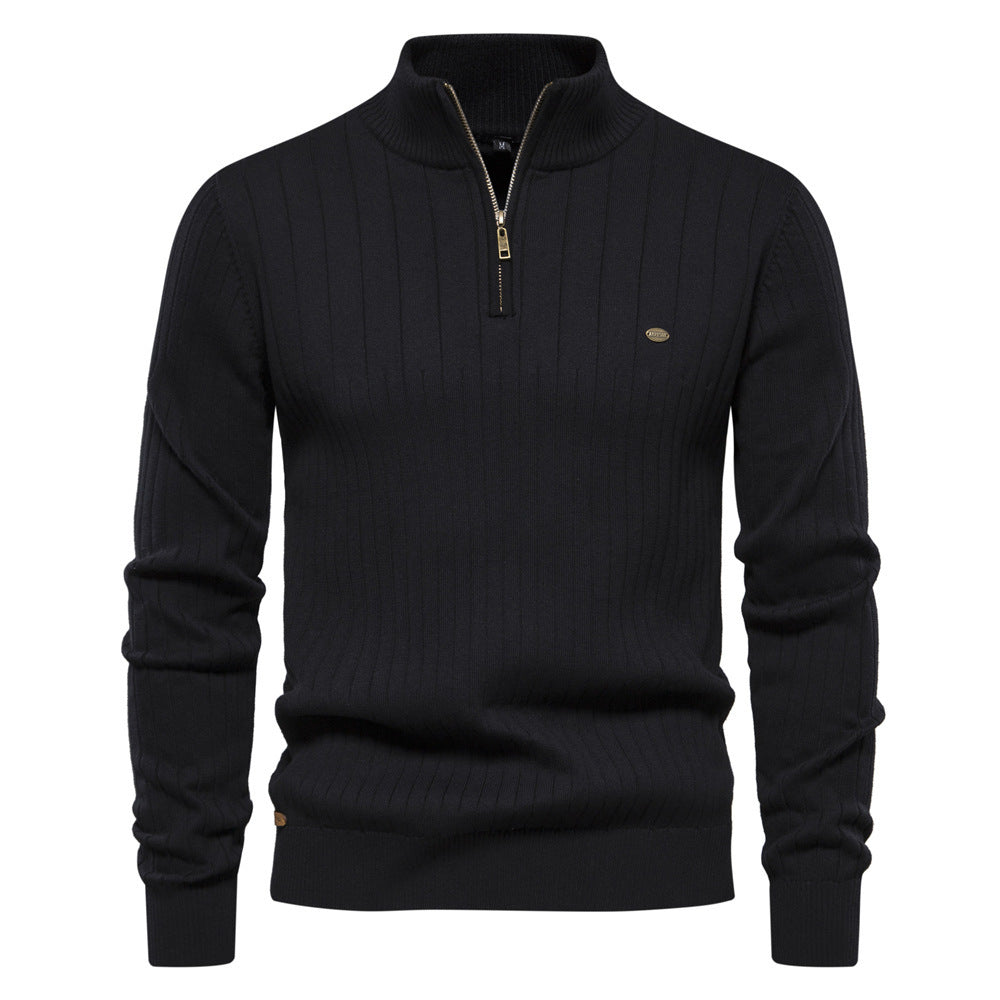 Men's Stand Collar Sweater