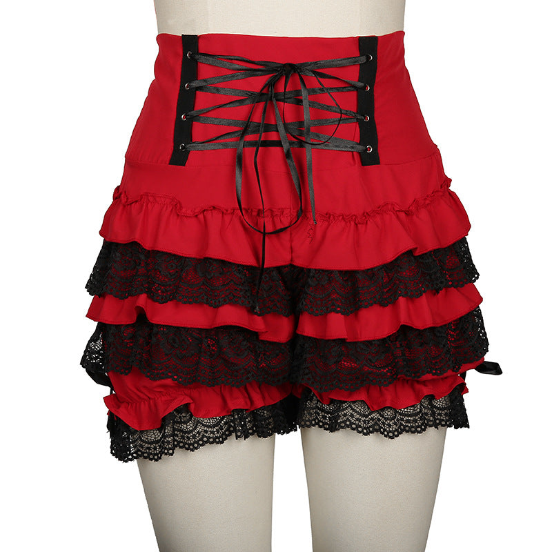 Lace High Waist Sexy Shorts - Zalixer