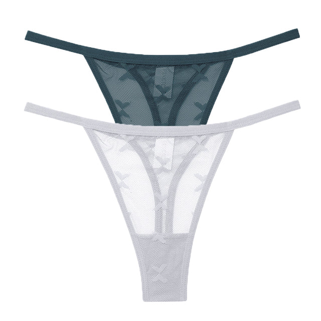 Mesh G-String Women's Panties Transparent Underwear - Zalixer