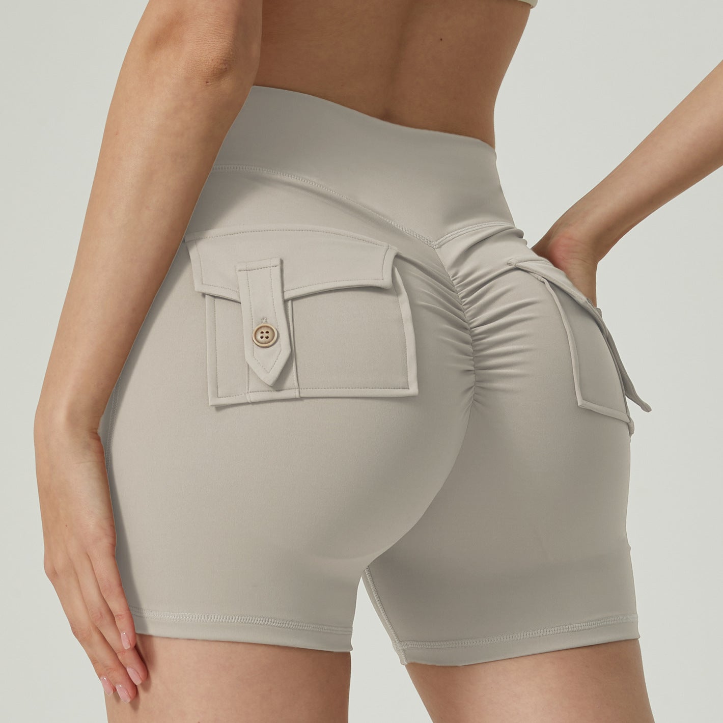 Pocket Fitness Sports Yoga Shorts - Zalixer