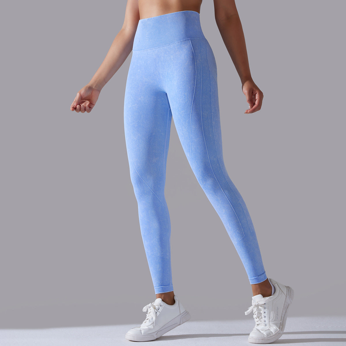 Knitted Seamless Yoga Pants Running Sports Fitness High Waist Butt Lifting Leggings Womens Clothing - Zalixer