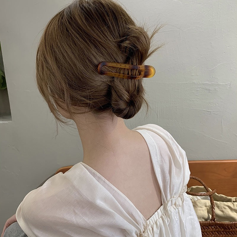 Irregular Ink Color Matte Simple Special-interest Design Duckbilled Hair Accessories - Zalixer