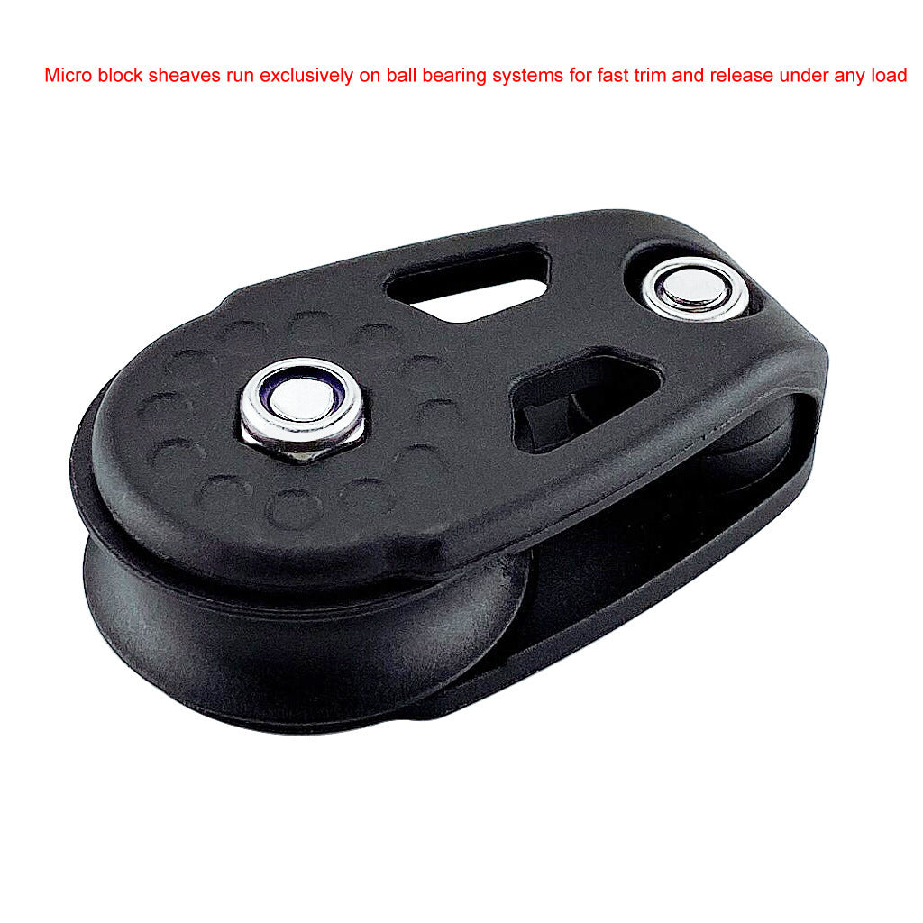 Plastic Black Durable Kayak Pulley