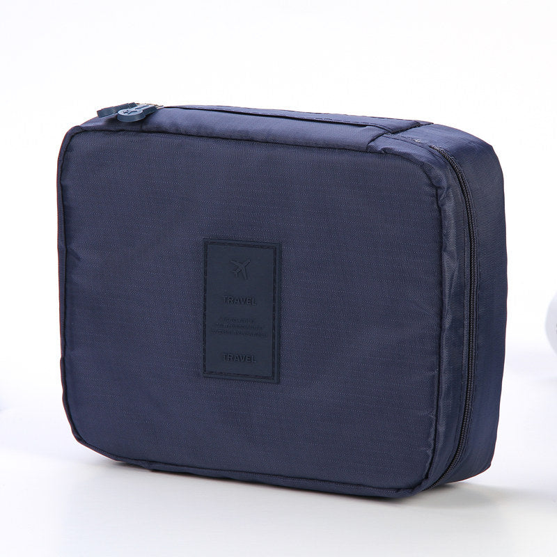 Portable Cosmetic Bag Waterproof Divider Multi-grid Pockets Toiletry Bags Travel Storage Handbags Women Make Up Bag - Zalixer