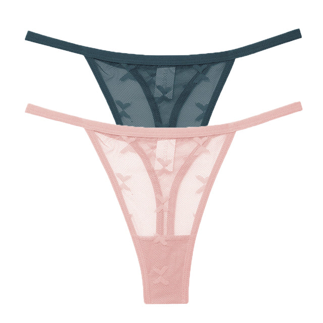 Mesh G-String Women's Panties Transparent Underwear - Zalixer