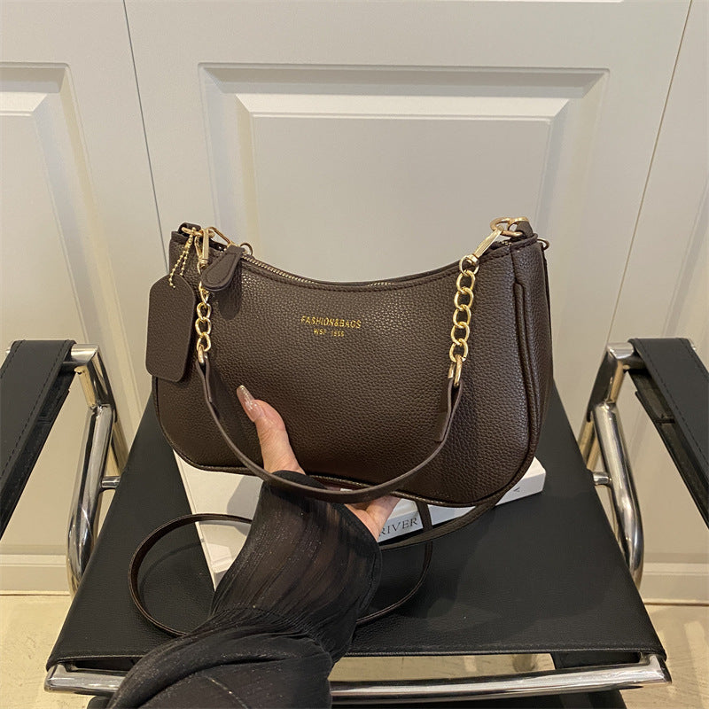 Fashionable Solid-Color Womens Shoulder Crossbody Bag - Zalixer