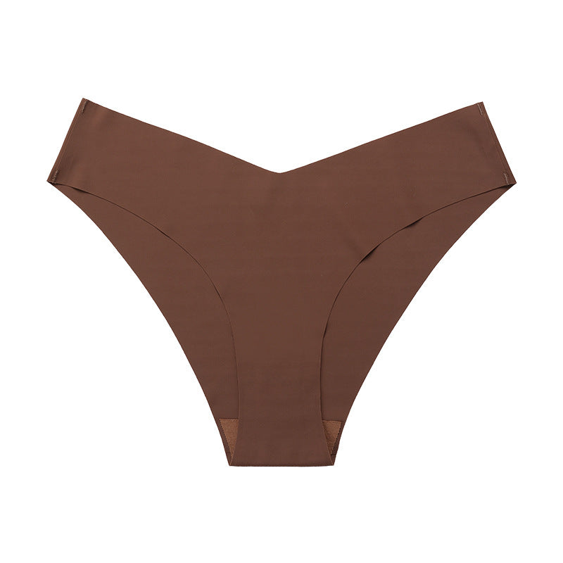 Seamless Ice Silk Underwear Women's Cotton Crotch Breathable Underwear - Zalixer