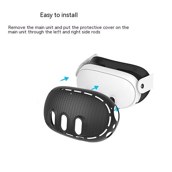 Meta Quest 3 Host Set Silicone Protective Case Drop-resistant Quest3 Helmet Cover Vr Smart Accessories