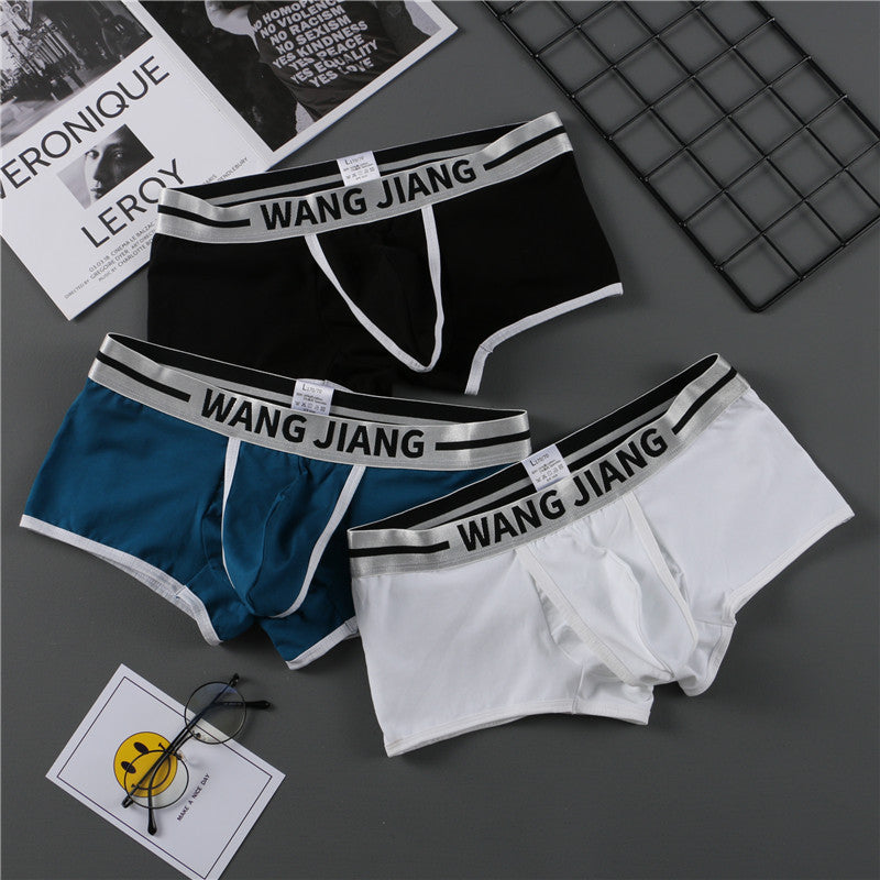 Cotton Men's Underwear Capsule Bag Separation Underwear Men's Solid Color Three-dimensional Cutting Cotton Underwear Men's - Zalixer