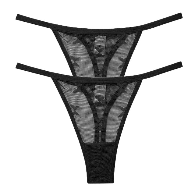 Mesh G-String Women's Panties Transparent Underwear - Zalixer