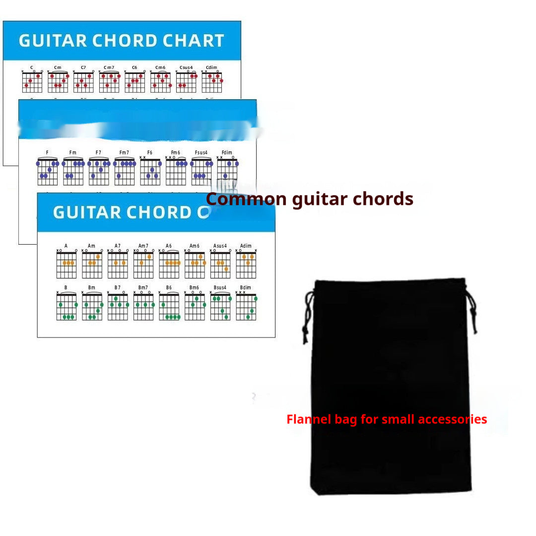 Guitar Accessories Suit Pick String Nail Pillow - Zalixer