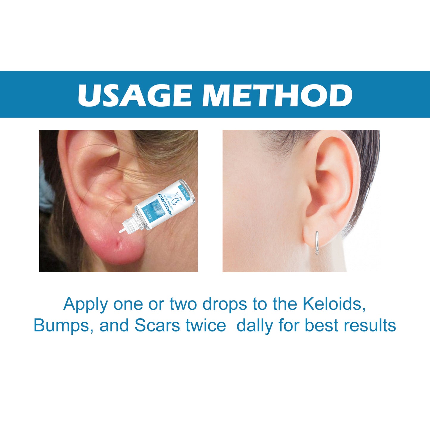EELHOE Piercing Repair Drops For Ear Piercing Care Gently Relieves Piercing Lumps And Moisturizes Skin