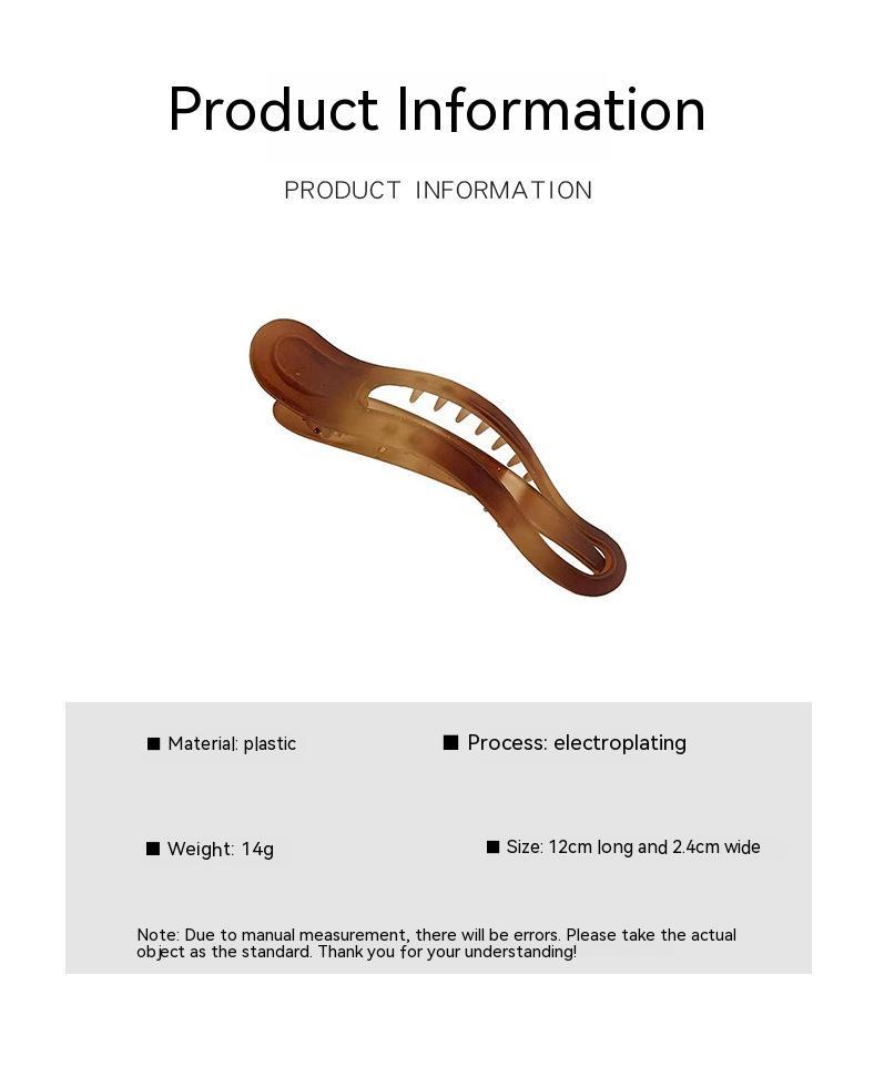Irregular Ink Color Matte Simple Special-interest Design Duckbilled Hair Accessories - Zalixer