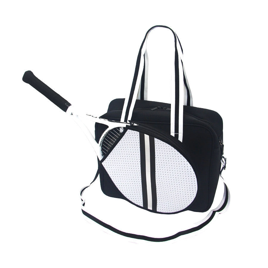 Fashion Striped Hand-carrying Crossbody Shoulder Tennis Pack