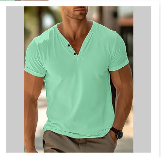 Men's Summer Beach Short Sleeve T-Shirt