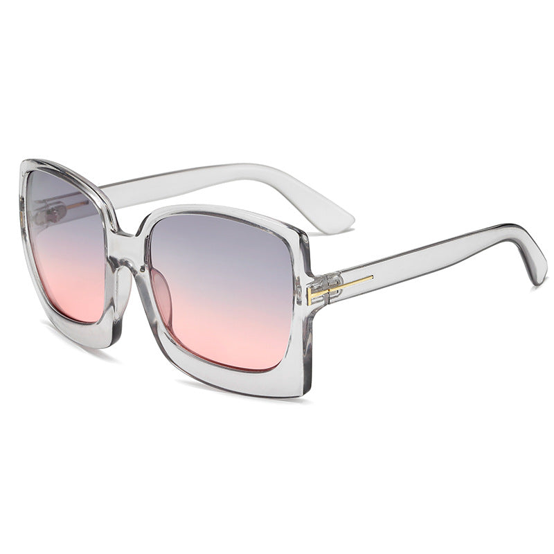 Leopard color large frame sunglasses - Zalixer