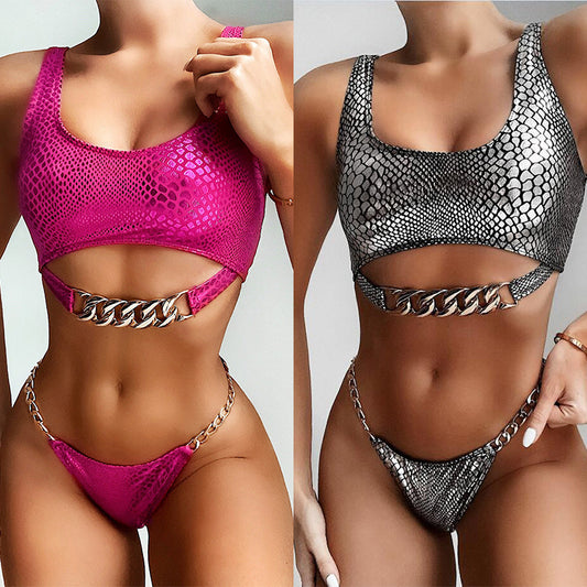 Snake pattern bikini - Zalixer