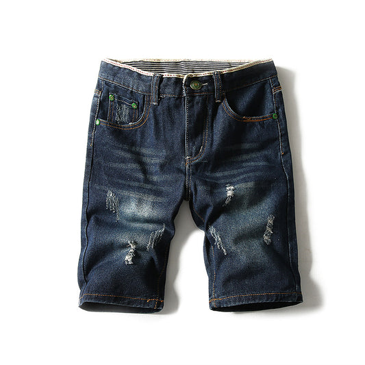 Thin men's denim shorts - Zalixer
