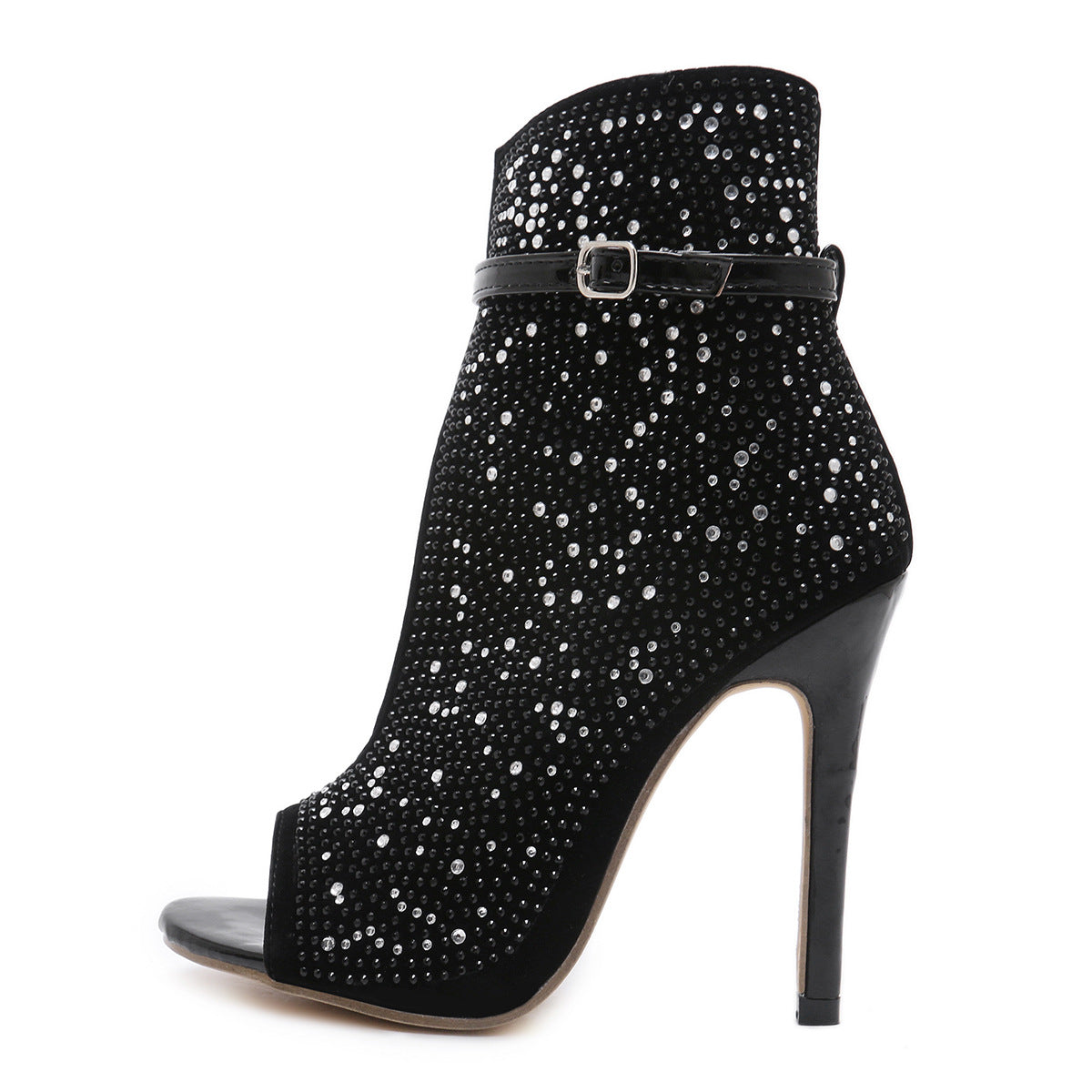 Fishbill Rhinestone Heels - Zalixer