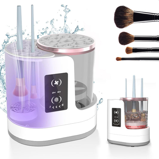 Electric Makeup Brush Cleaner Rechargeable Makeup Brushes Cleaning Tool Automatic Makeup Brush Cleaning Stand Device - Zalixer