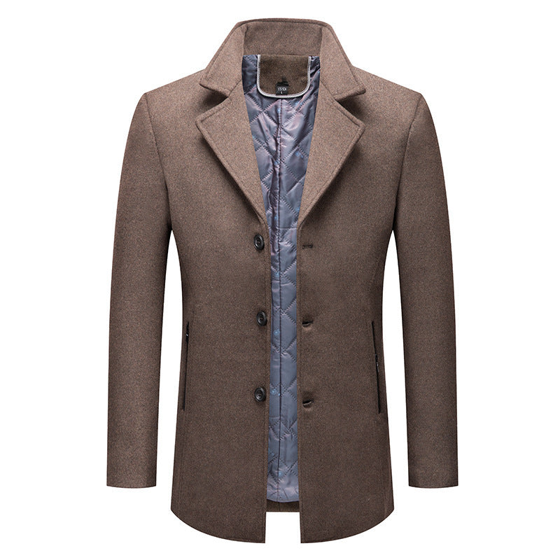 Men's Fashion Cotton Padded Business Coat