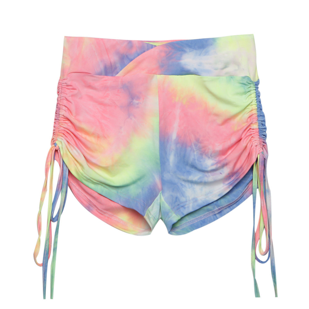 Tie-dye drawstring shorts - Zalixer