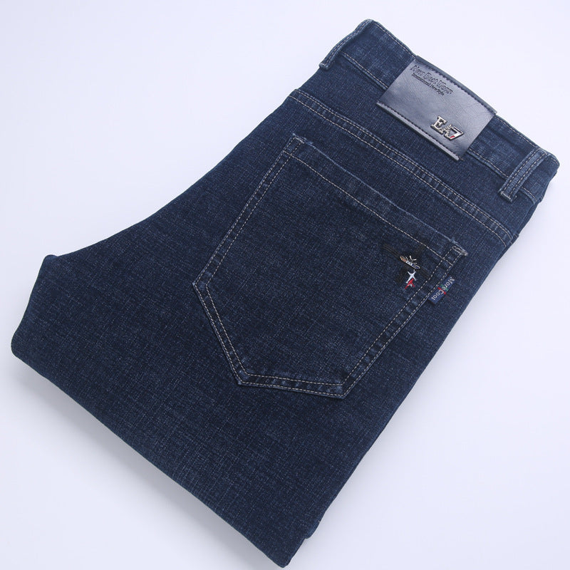 Men's straight loose jeans