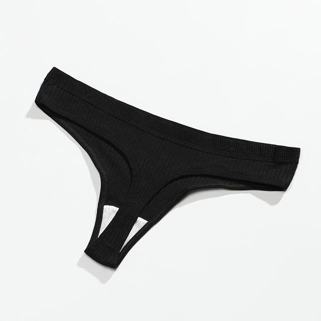 New Female Cotton Panties Low Thong - Zalixer