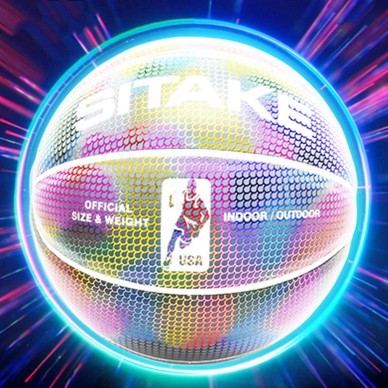 Luminous reflective basketball