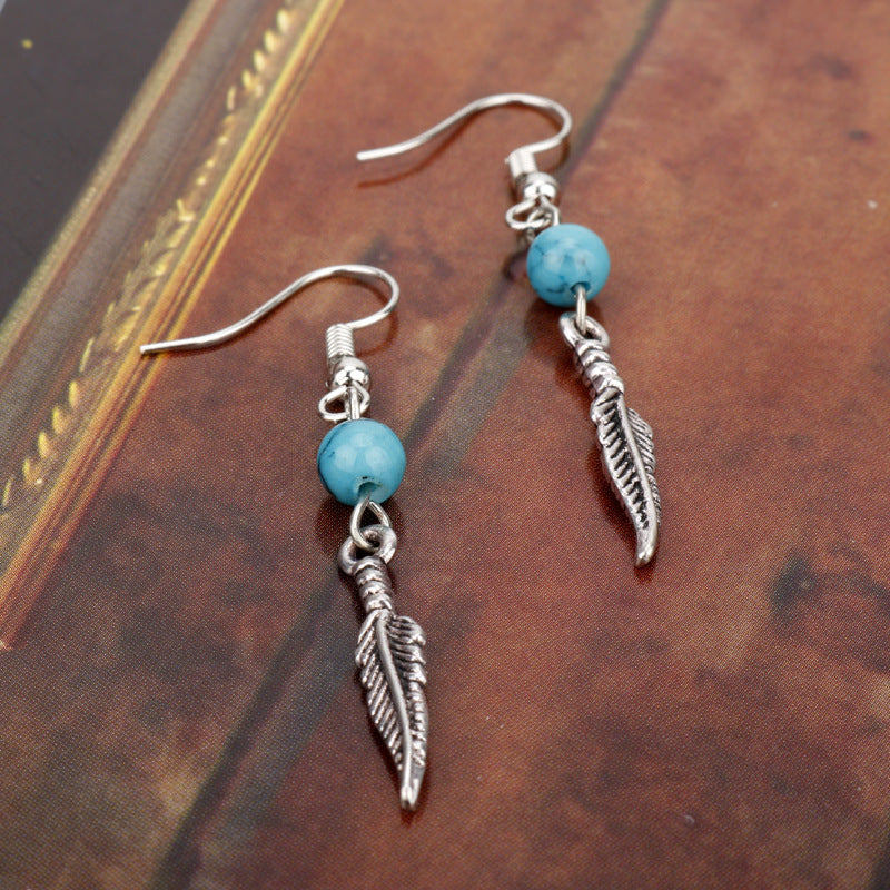 Women's earrings earrings turquoise earrings - Zalixer