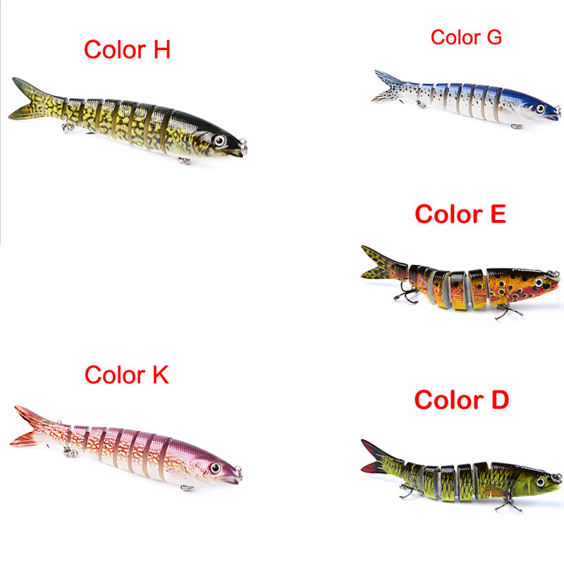 Pike Fishing Lures Artificial Multi Jointed Sections Hard Bait Trolling Pike Carp Fishing Tools - Zalixer