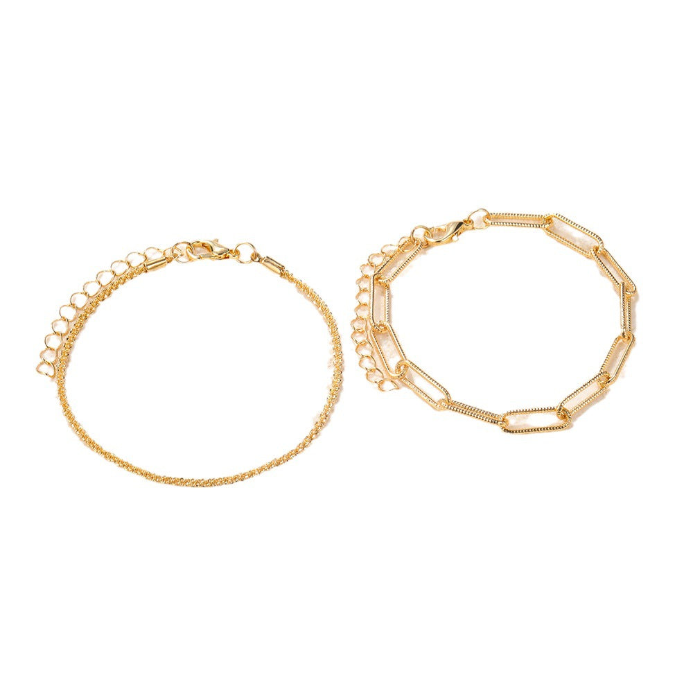 Gold And Sliver Rhinestones Bracelet Womens Jewelry - Zalixer