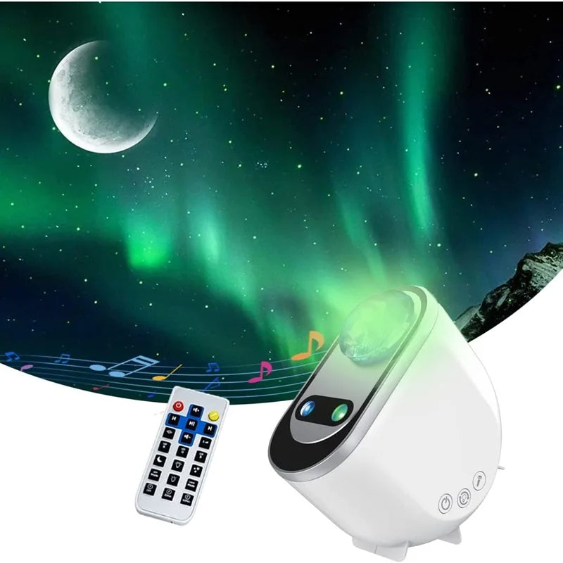 Aurora Borealis Starlight Projectors LED Galaxy Star Atmosphere Galaxy Night Light Home Bedroom Sky Moon Lamp Room Decor Gift - Zalixer
