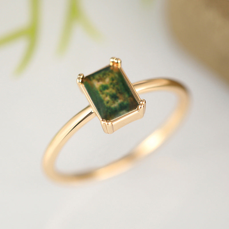 Womens Ring Elegant Imitation-Gold Jewelry - Zalixer