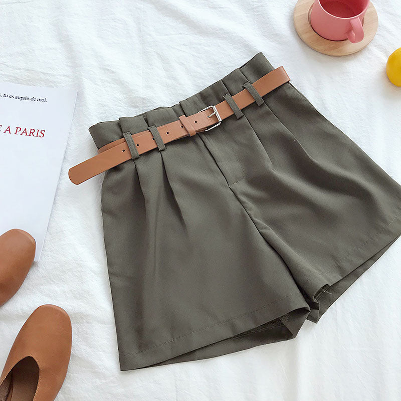 Casual wide-leg suit shorts - Zalixer