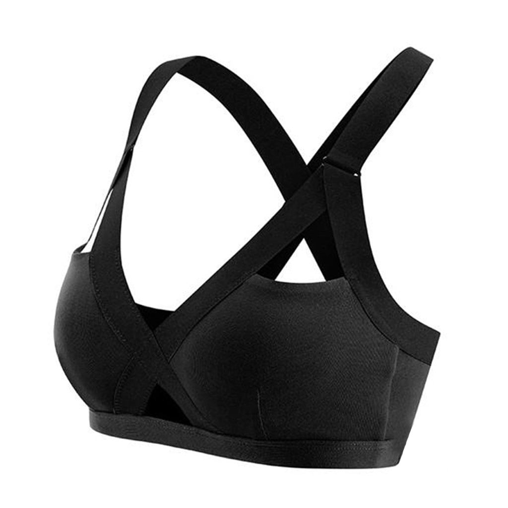 Shockproof sports bra running without rims - Zalixer