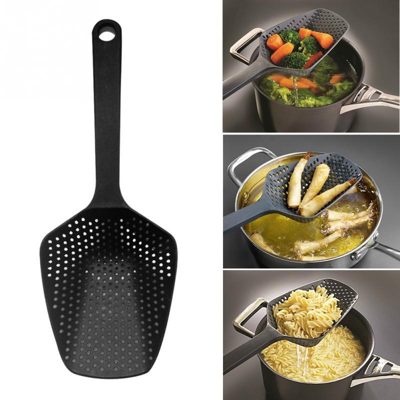 Nylon Strainer Large Scoop Colander Kitchen Appliances Spoon Shovel Soup Spoon Filter Cooking Tools Home Kitchen Accessories - Zalixer
