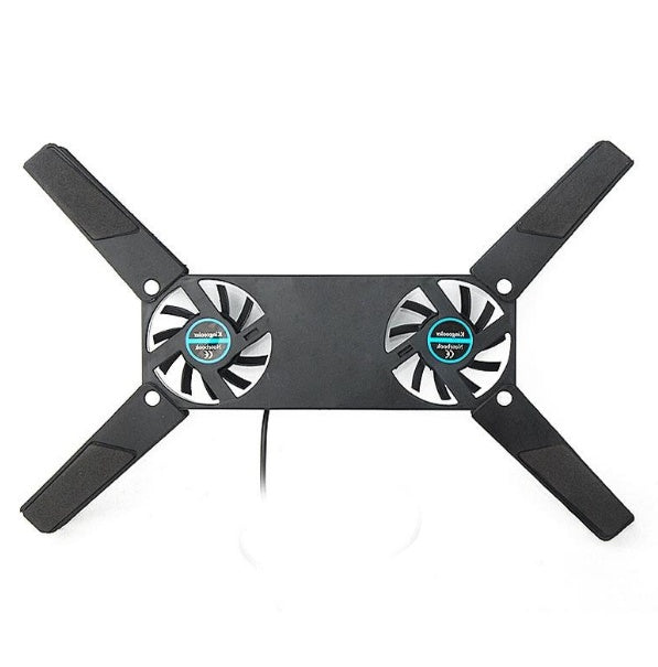 Rotatable USB Cooling Fan Pad 2 Fans Cooler Notebook Cooler Computer USB Fan Stand For 8-14pc Laptop PC Computer Peripherals - Zalixer