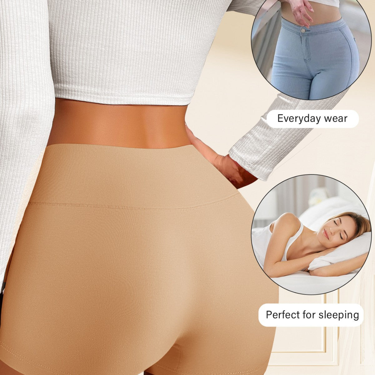 European And American-style Safety Panties For Women High-waisted Tummy-control Underwear - Zalixer