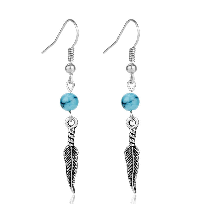 Women's earrings earrings turquoise earrings - Zalixer