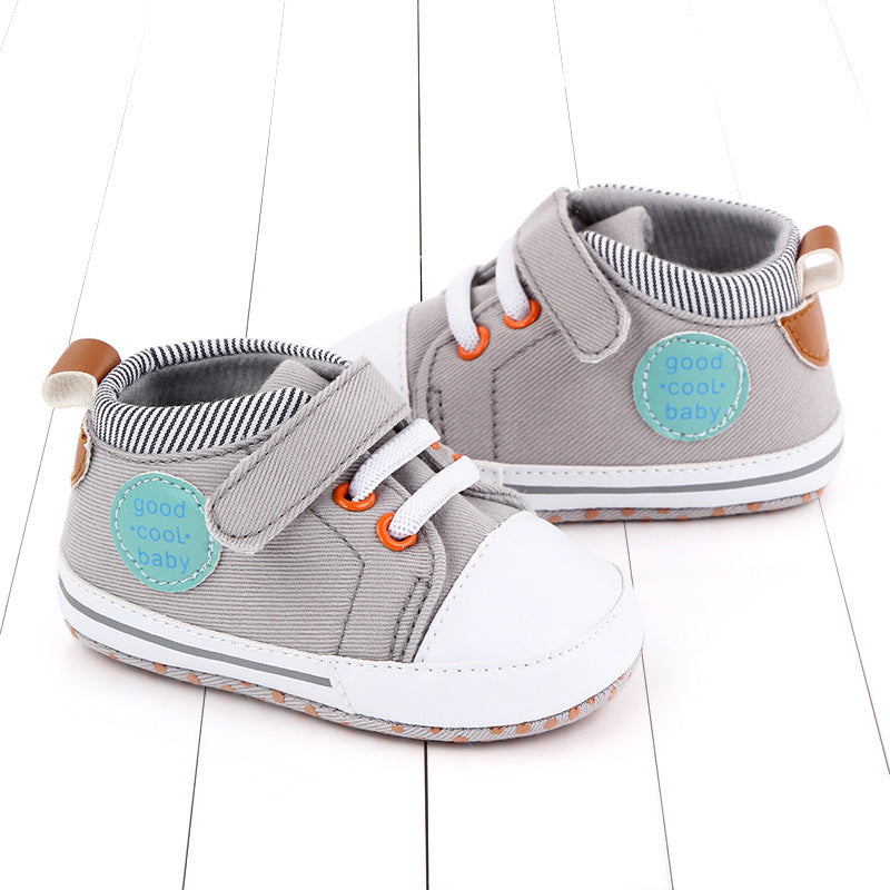 babyshoes canvas baby shoes casual baby shoes Velcro soft bottom toddler shoes 2493 - Zalixer