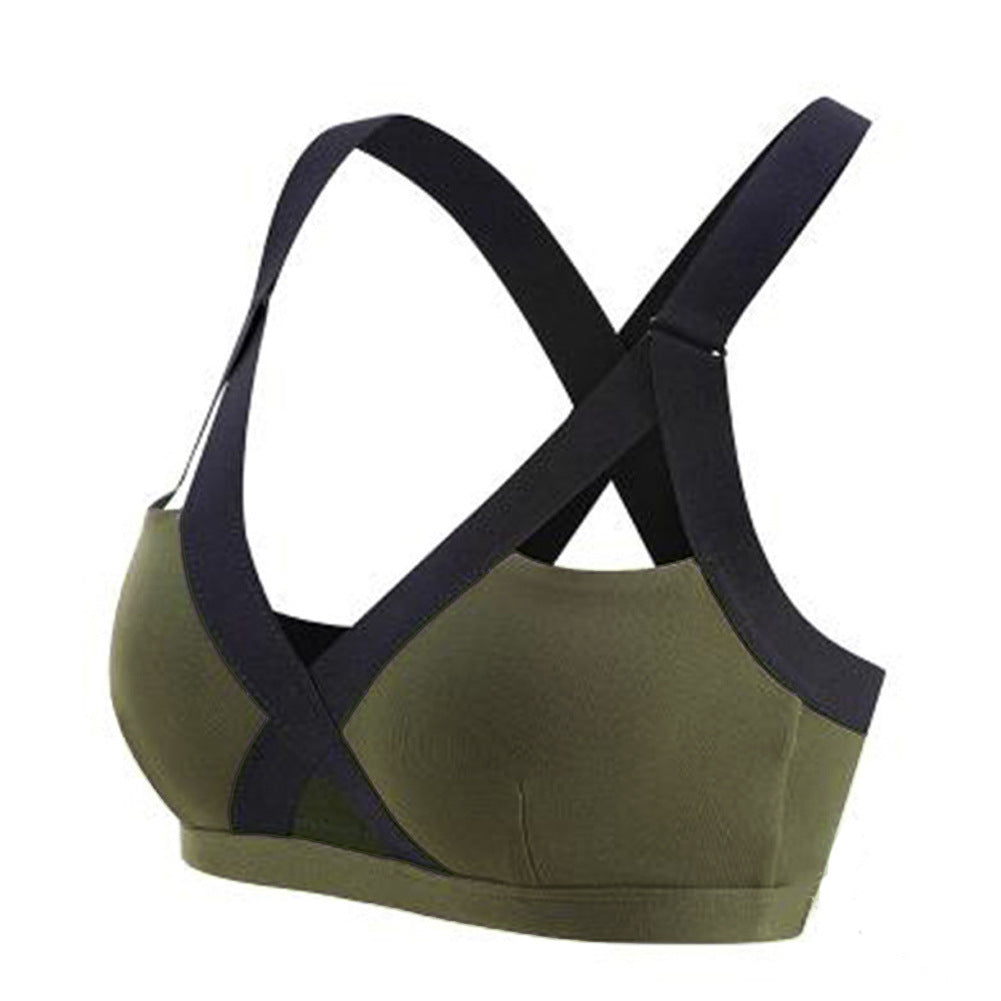 Shockproof sports bra running without rims - Zalixer