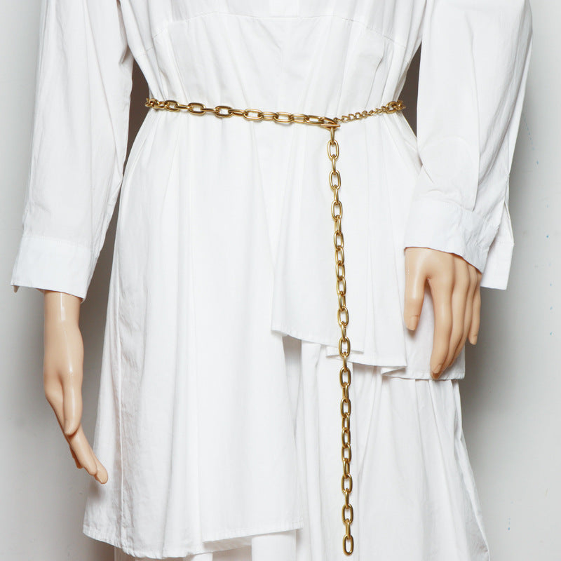 Chain With Shirt Dress And Jeans Accessories - Zalixer