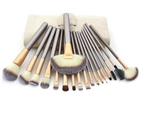 Persian Make-up Brush Suit Rice White Make Up Brush, Champagne Color Brush Handle Make-up Brush Without - Zalixer