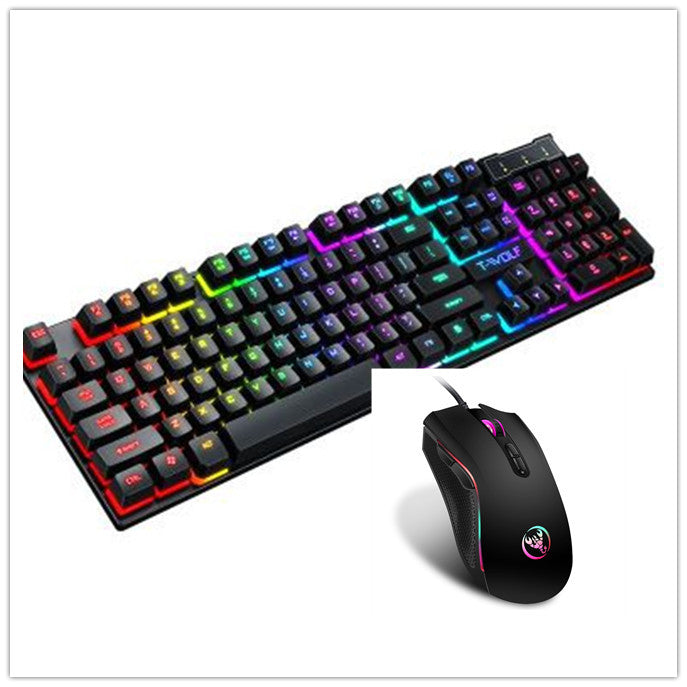 Gaming Usb Luminous Wired Keyboard Floating Manipulator - Zalixer