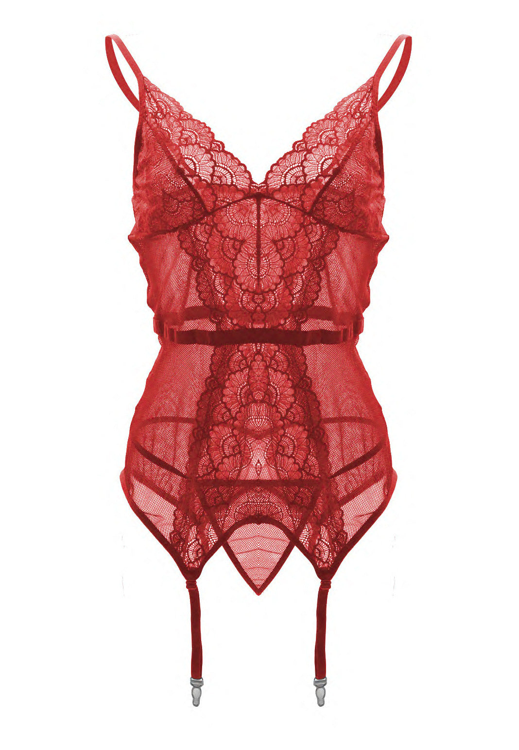 Suspender Underwear Lace Perspective Temptation Underwear With Garter Buckle - Zalixer
