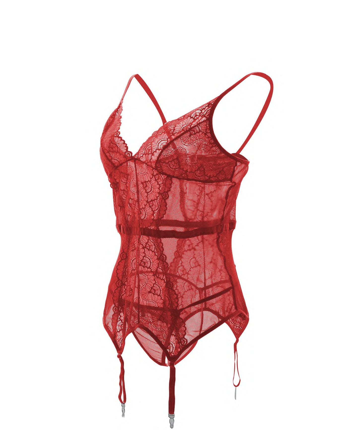 Suspender Underwear Lace Perspective Temptation Underwear With Garter Buckle - Zalixer