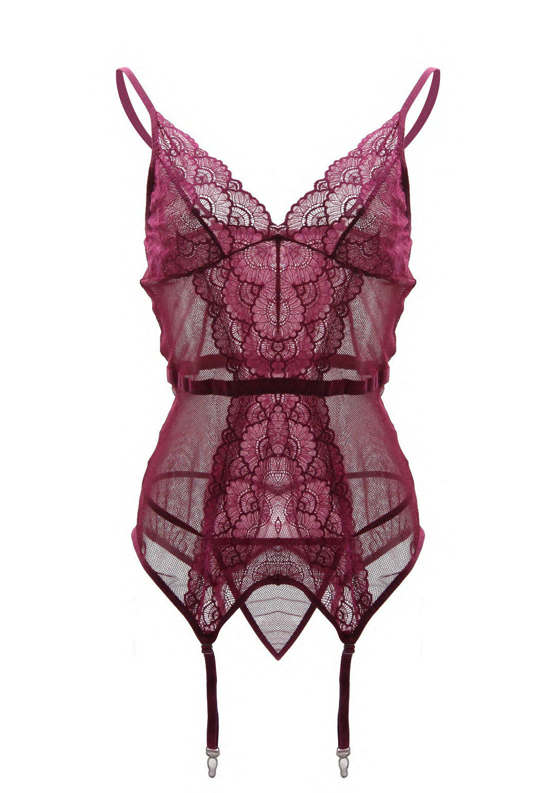 Suspender Underwear Lace Perspective Temptation Underwear With Garter Buckle - Zalixer